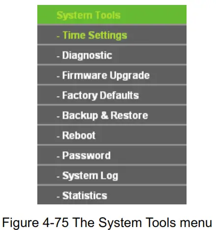 tp-link TL-WR840N 300Mbps Wireless N Router - Tools menu