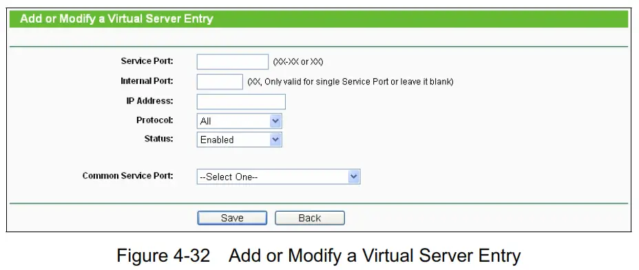 tp-link TL-WR840N 300Mbps Wireless N Router - Virtual Server