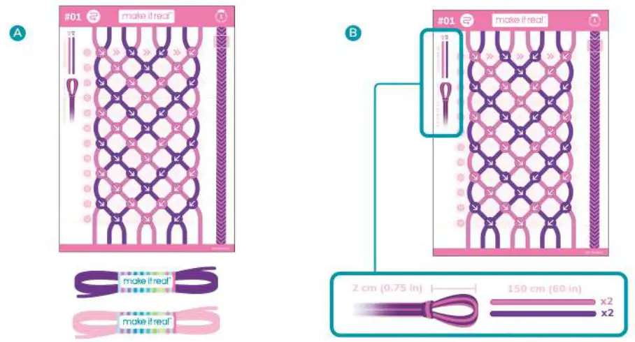 make it real 1457 Friendship Bracelet Maker - bracelet 2