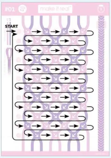 make it real 1457 Friendship Bracelet Maker - measure 1