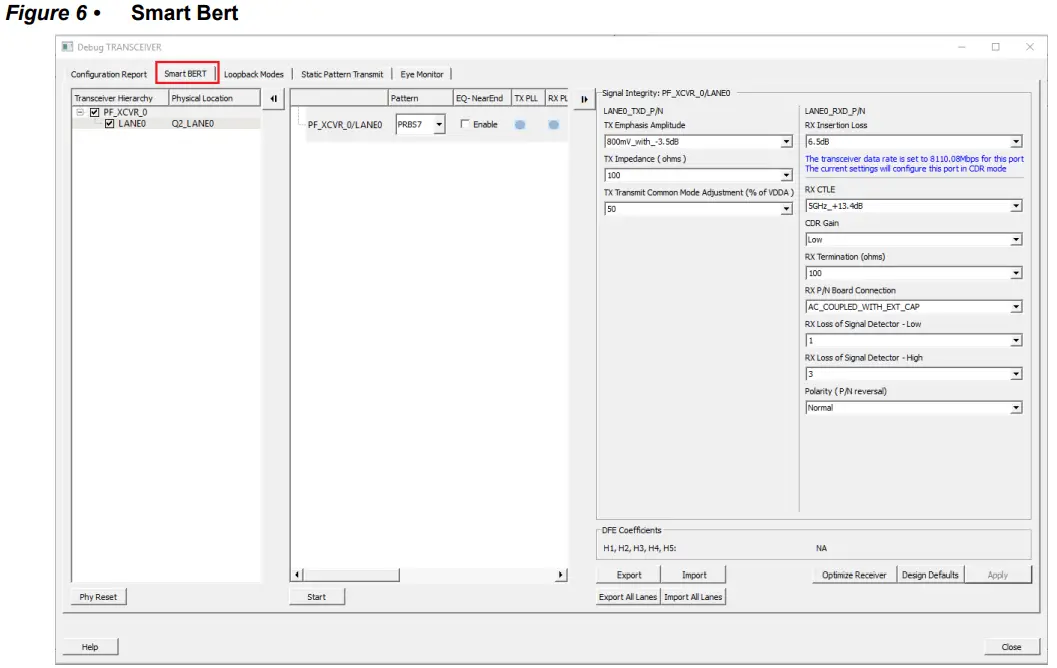 Microsemi AC483 PolarFire FPGA Transceiver Signal Integrity - Smart Bert