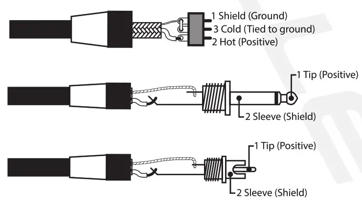 ROCKVILLE RPM1470 14 Channel 6000W Powered Mixer Owner's - connection 1