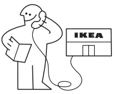 IKEA SMÅFRUSEN Under Counter Fridge - fig 1