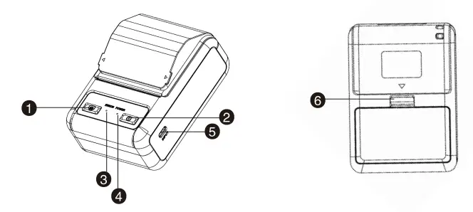 deli E200P Portable Thermal Receipt Printer