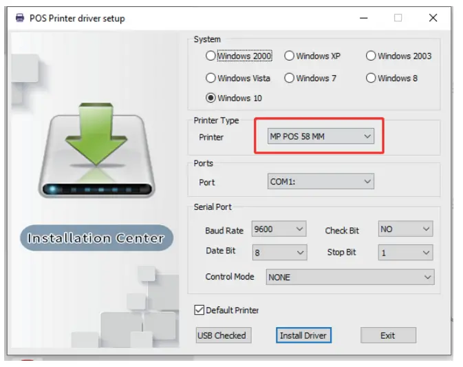 deli E200P Portable Thermal Receipt Printer - Softer 5