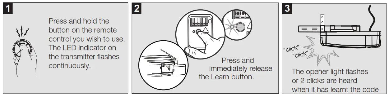 Merlin E970M Four Button Remote Control - Programming - Merlin Security