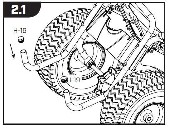 Frame Legs to Hopper assembly 02
