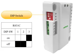 netvox R831C Wireless Multifunctional Control Box - DIP Switch