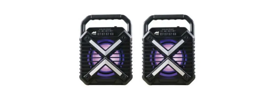 Naxa Nds-4002d 4-inch Dual Portable Speakers With Bluetooth And Tws Instruction Manual