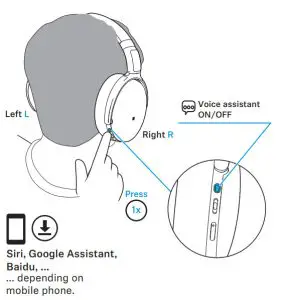 SENNHEISER SEBT4 HD 450BT Wireless Headphone - Activating