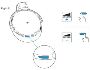 SENNHEISER SEBT4 HD 450BT Wireless Headphone - Adjust the volume