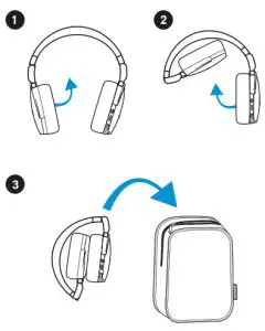 SENNHEISER SEBT4 HD 450BT Wireless Headphone - Folding and storing