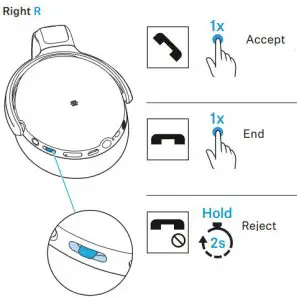 SENNHEISER SEBT4 HD 450BT Wireless Headphone - call funtions