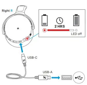 SENNHEISER SEBT4 HD 450BT Wireless Headphone - charging thr headphones