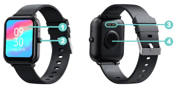 BAUHN AFTW-1221 Smart Watch- Parts of the watch