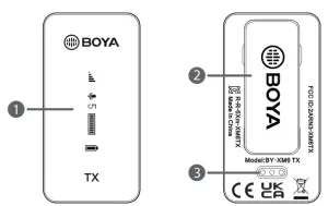 BOYA BY XM6 S1 Wireless Microphone System-Wireless