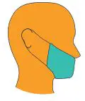 amazon On-Site COVID-19 Test Collection Kit Instructions - Lower mask below your nose