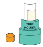 amazon On-Site COVID-19 Test Collection Kit Instructions - Remove the lid from the tube