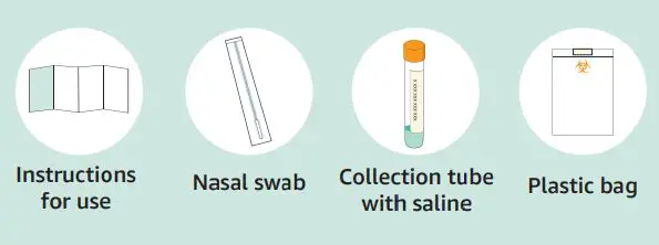 amazon On-Site COVID-19 Test Collection Kit Instructions - What’s included