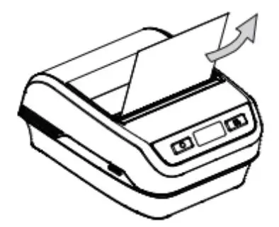 Xiamen Hanin Electronic Technology HM-A300E Mobile Label Printer - Use the tear bar to tear the extra paper