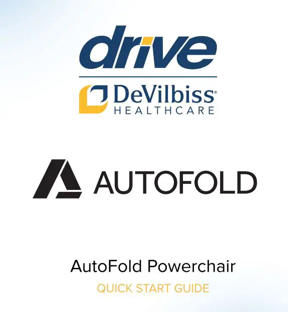 drive DeVilbiss AFPC17BLK Autofold Powerchair User Guide