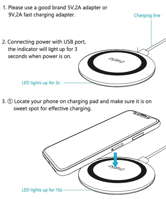 rapoo XC110 Wireless Charging Pad FIG 3