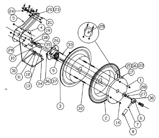 KLUTCH 73429 Auto Rewind Air Hose Reel 5