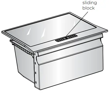 Westinghouse WRB3504S Single Door Refrigerator - Crisper bin