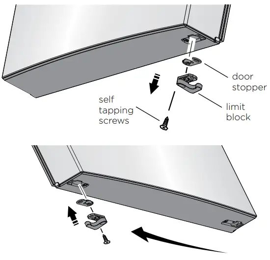 Westinghouse WRB3504S Single Door Refrigerator - reinstall