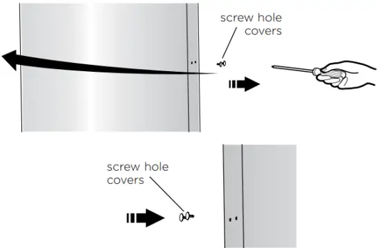Westinghouse WRB3504S Single Door Refrigerator - screws