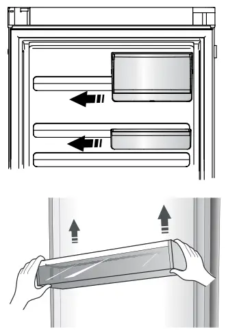 Westinghouse WRB3504S Single Door Refrigerator - storage bins