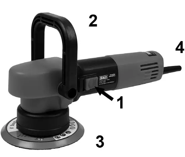 SEALEY DAS150T.V6 150MM Dual Action Variable Speed Sander fig3