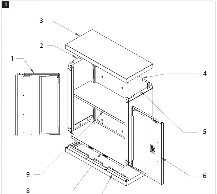 Hard Head 006409 Wall Cabinet 2 Routers - overview 1