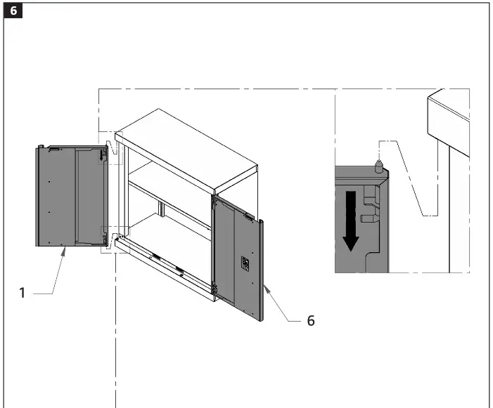 Hard Head 006409 Wall Cabinet 2 Routers - overview 11