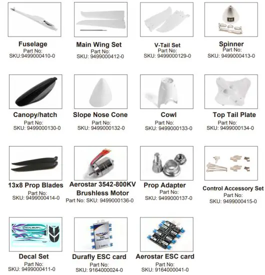DURAFLY 9499000125 0 Excalibur 1600mm V Tail Glider - figure 23