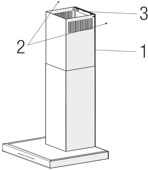 Installation of the Hood to the Chimney