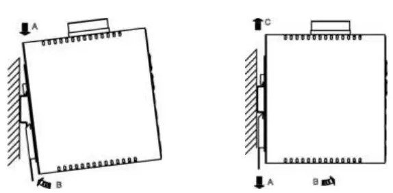 LevelOne Industrial mini Media Converter DIN Rail Mount