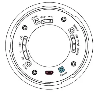 COSMIC ISLAND MP-1 Wireless speaker and LED light - USB Portg