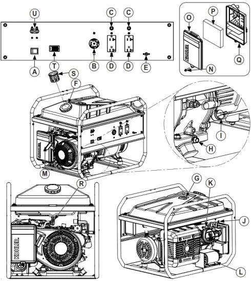 KOHLER Gen 5.0 Portable Generator - Portabl