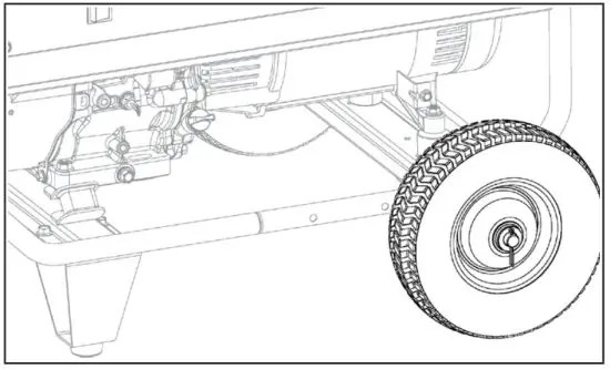 KOHLER Gen 5.0 Portable Generator - Wheel Kit