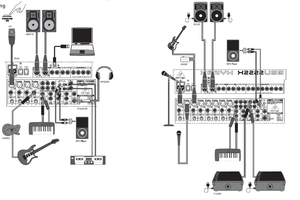 behringer XENYX X2442USB 24-Input USB Audio Mixer with Effects 1