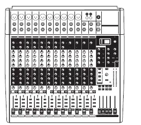behringer XENYX X2442USB 24-Input USB Audio Mixer with Effects 7