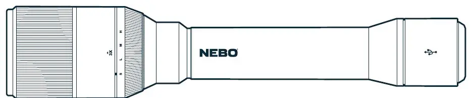 NEBO-NE0022-Davinci-5000-Lumen-Rechargeable-Handheld-Flashlight-fIG-1