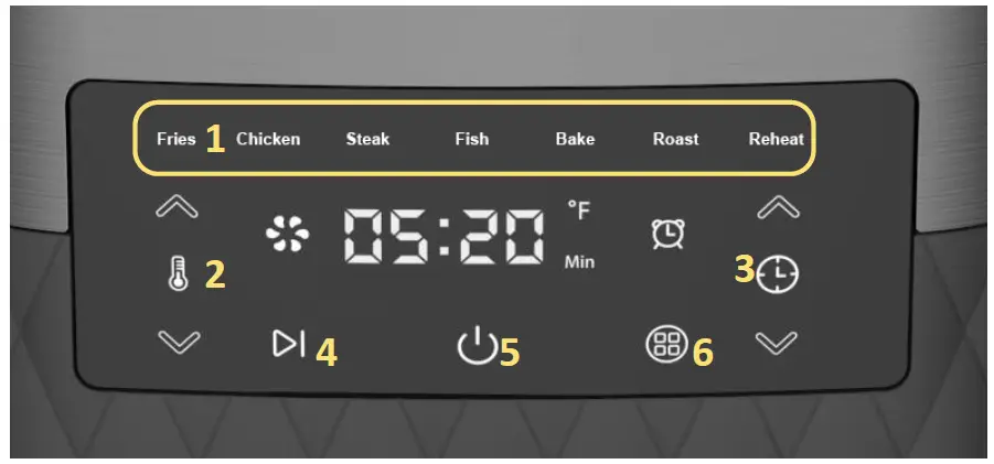 J JASON WU K54348 5.3QT 1700W Air Fryer 3