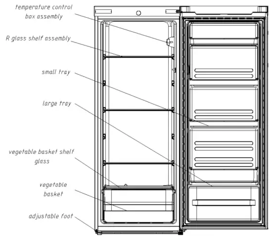 Midea JHSD237 Refrigerator - 13