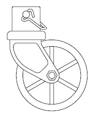 TRAILER VALET JX Series 2K Side-Hand-Crank-Jack-FIG-4