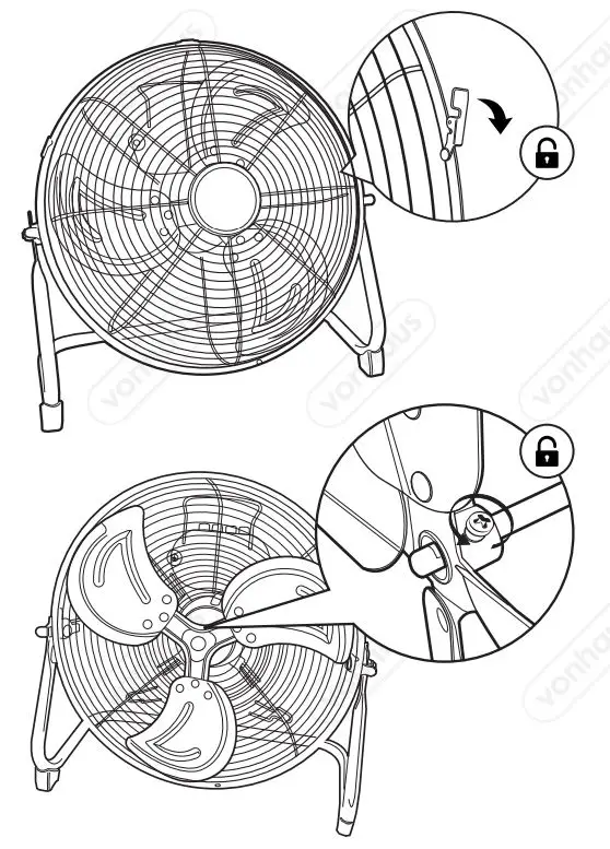 VonHaus 2500397 18 Inch Matta Black Floor Fan User Manual - MAINTENANCE