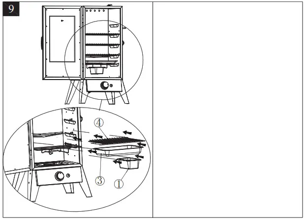 KLARSTEIN 10033558 Pasadena Gas Smoker Grill - INSTALLATION 4