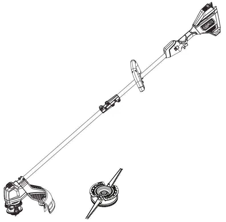 RYOBI RY402011 40 VOLT BRUSHLESS GRASS TRIMMER -