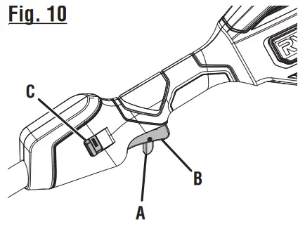 RYOBI RY402011 40 VOLT BRUSHLESS GRASS TRIMMER - Fig. 10